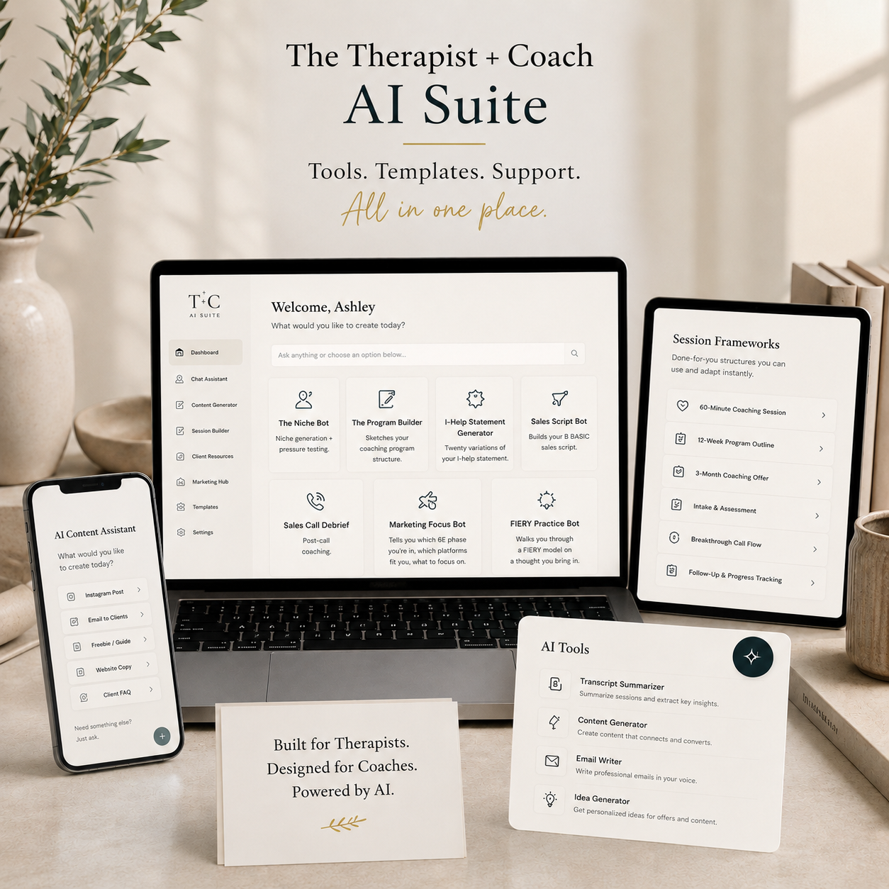 The Therapist + Coach AI Suite