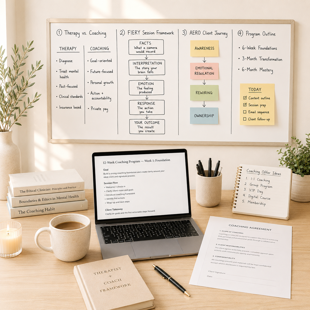 Coaching framework visualization